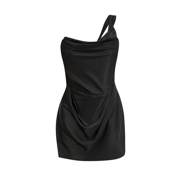 Lanetta mono-shoulder corset mini dress (US Only)