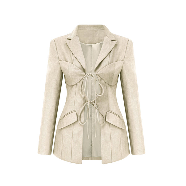 Solange tie-up design blazer