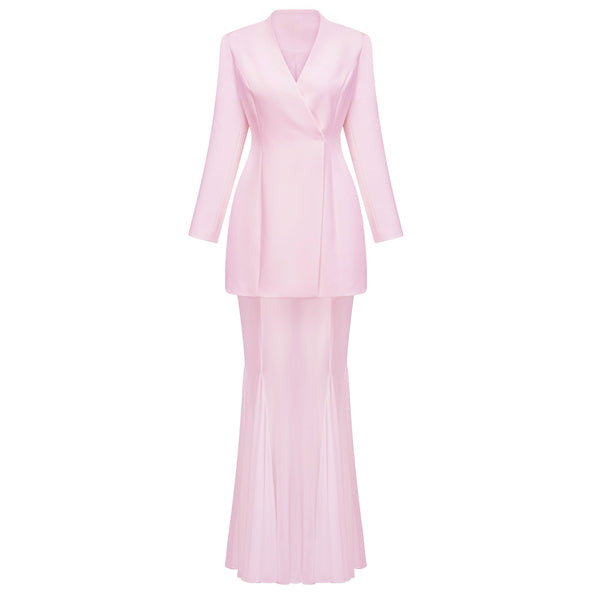 Enora Barrel Design Jacket & Skirt Set