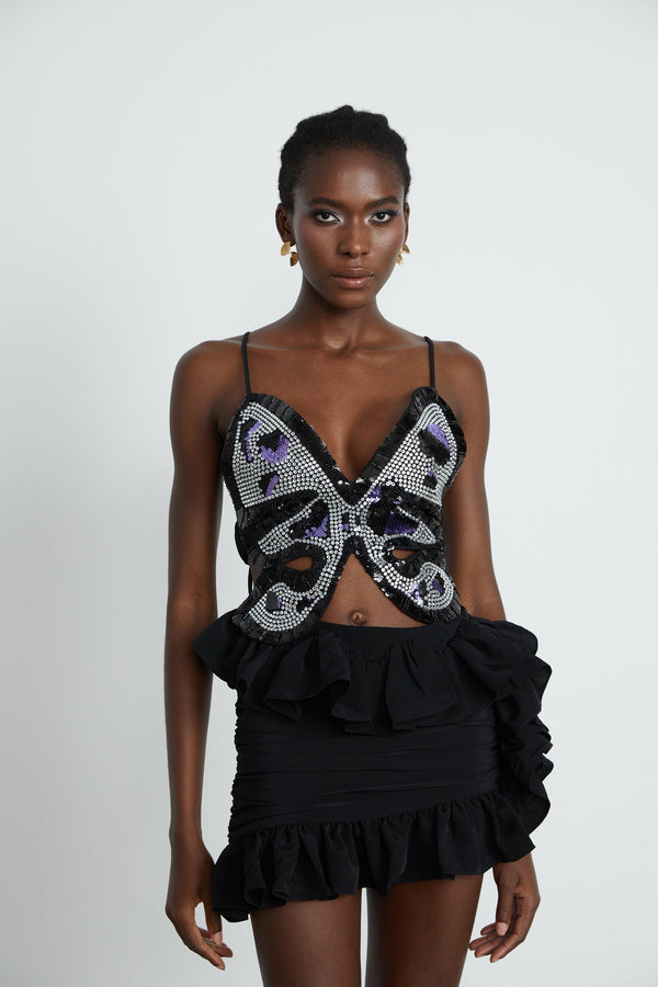 Vittoria embellished butterfly top (US Only)
