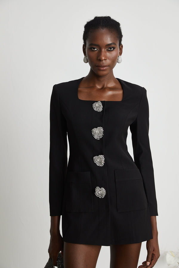 Fionnghuala Crystal Embellished Mini Dress