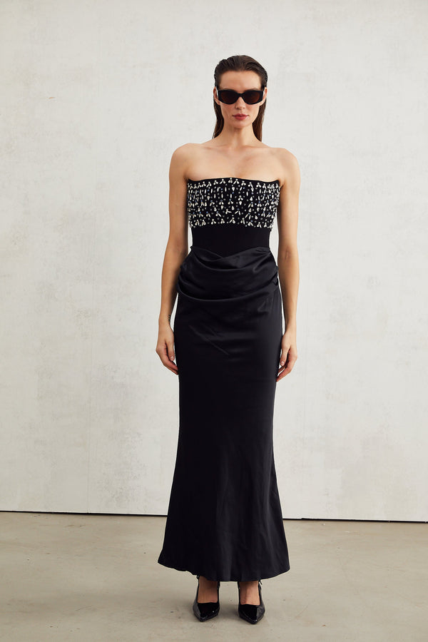 Aurore Crystal Embellished Maxi Dress