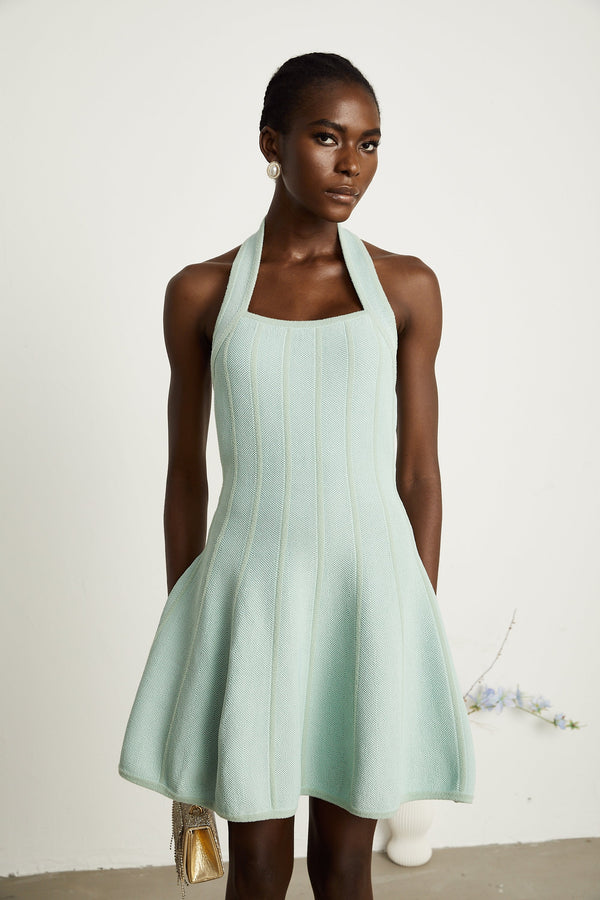 Marla knitted flared mini dress (US Only)