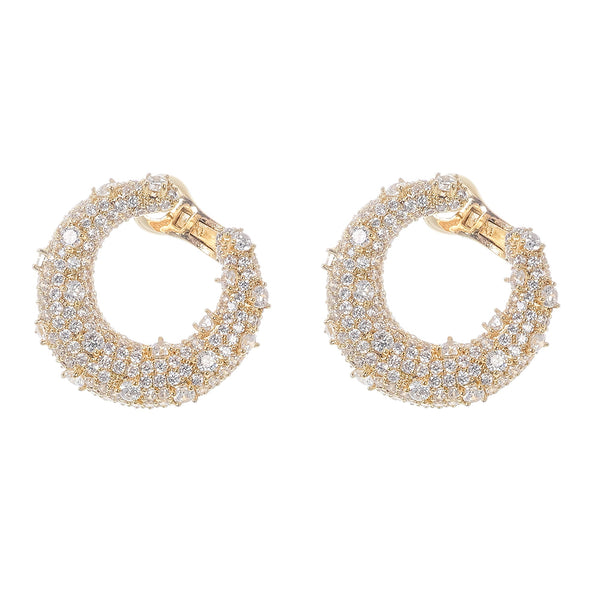 Colette Gold Crystal Embellished Earrings