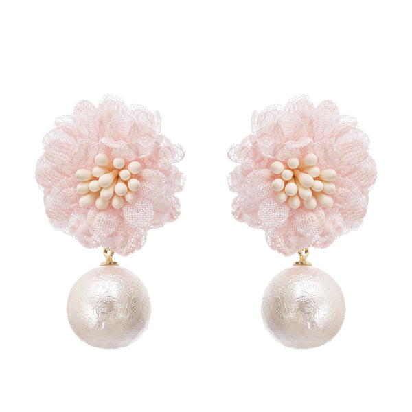 Capriana floral motif drop earrings