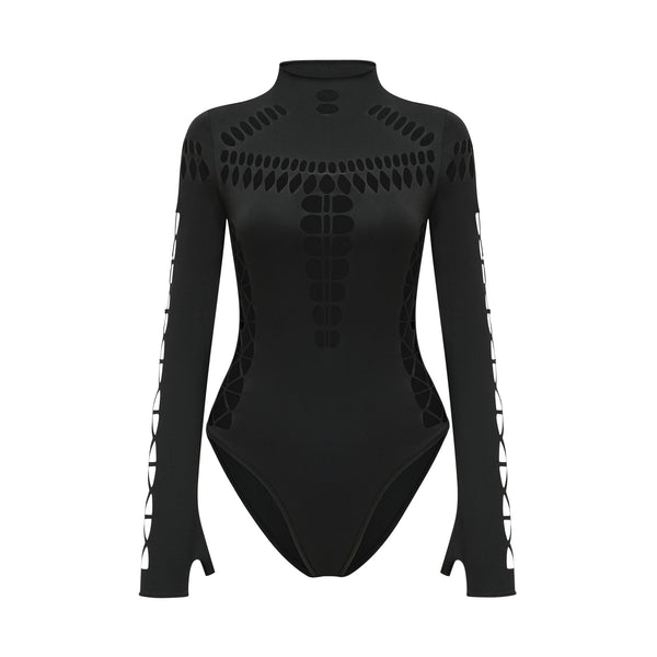 Capriana Long-Sleeve Cutout Bodysuit