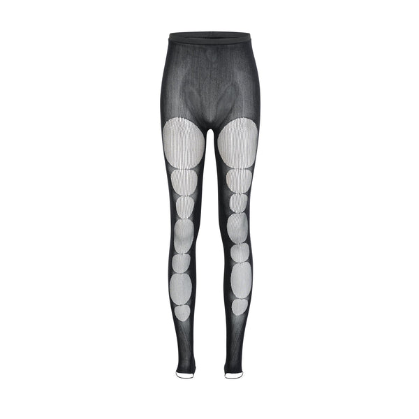 Rivi cut-out elasticated-waistband tights