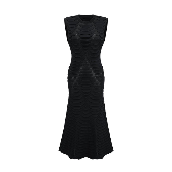Anna snake-pattern godet midi dress (US Only)