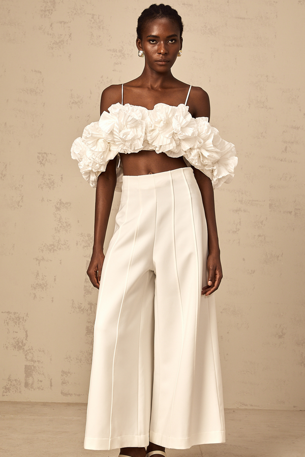 Prunelle white flower camisole top (US Only)