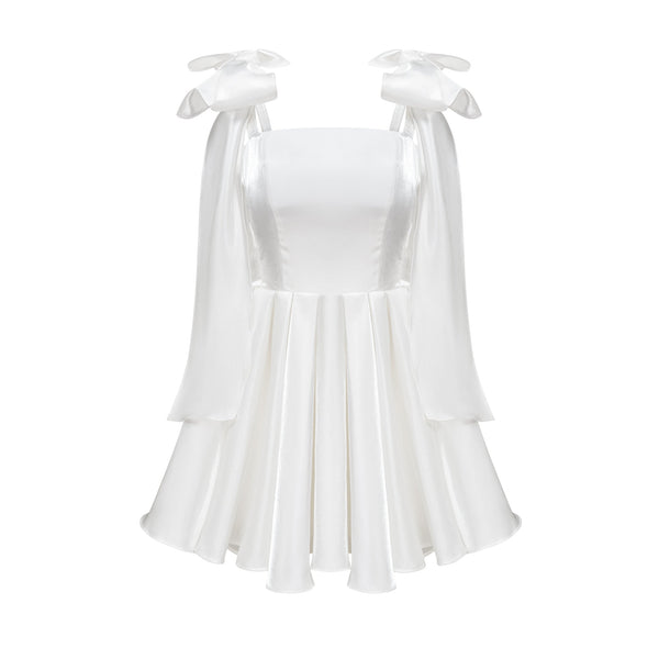 Catiana bow-detail flared dress (US Only)