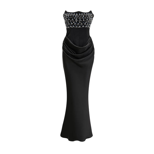 Aurore Crystal Embellished Maxi Dress (US Only)