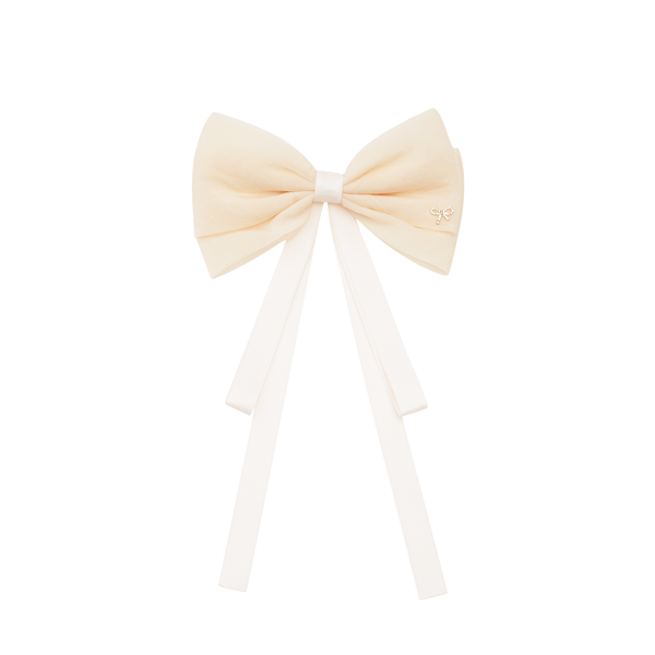 Aya neutrals hair-bow clip