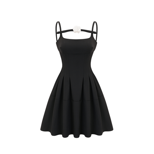 Camellia Pleated Mini Dress