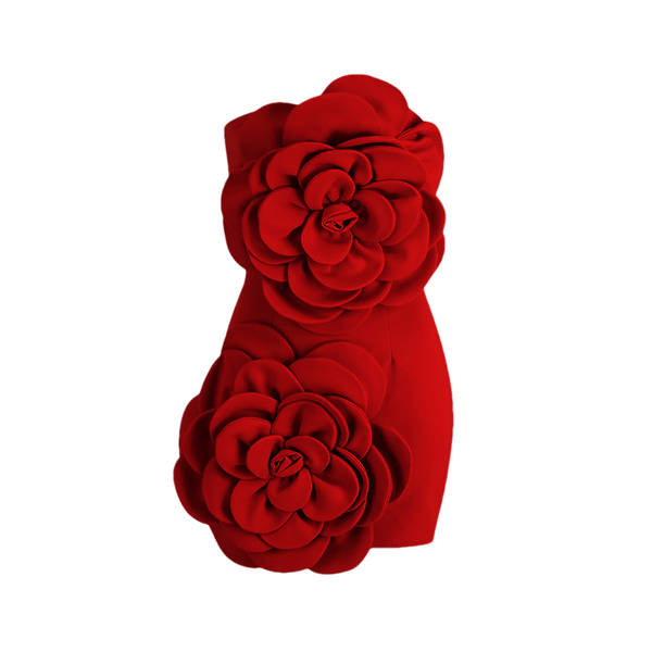 Françoise faux-flower dress