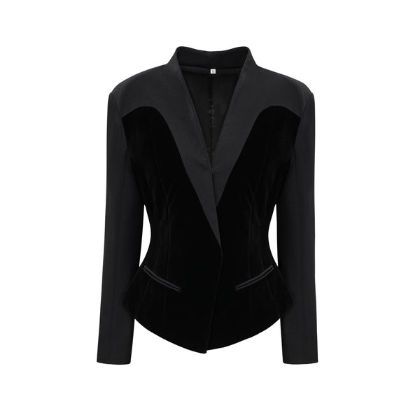 Mireille black panelled jacket