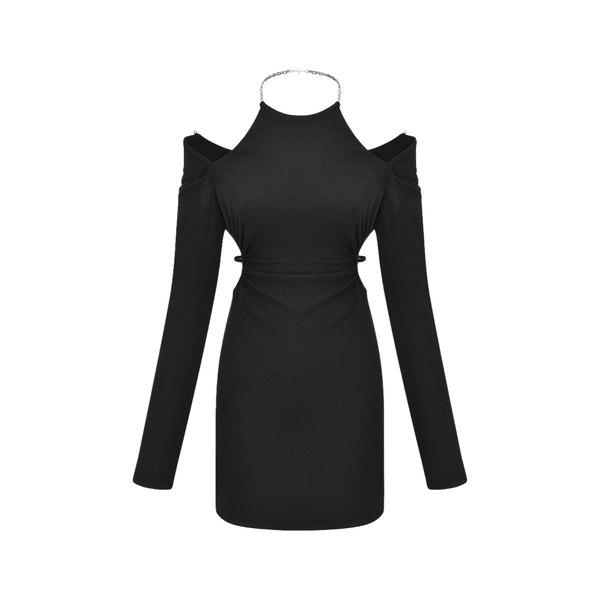 Next Level-off-shoulder waist cut-out dress